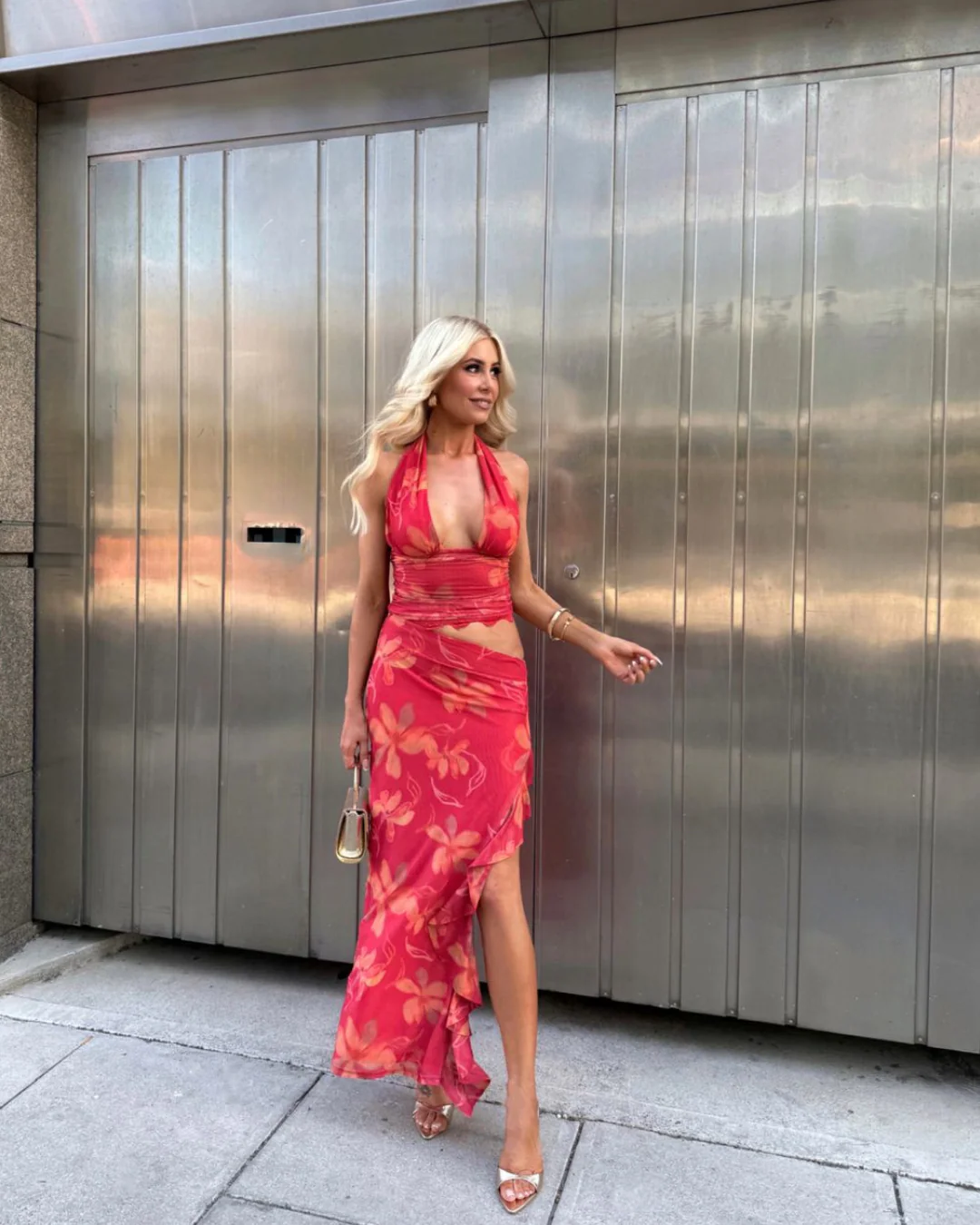 Benni Penelope Maxi Dress Hibiscus Floral - Rovetoy