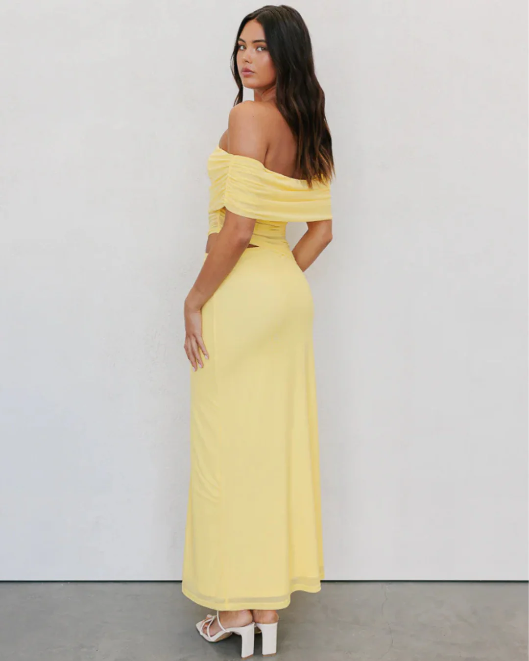 Mirror Mirror Indee Dress in Canary Yellow - Rovetoy