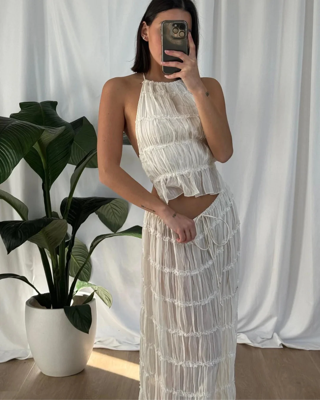 Bronze Snake Elena Set Ivory - Rovetoy