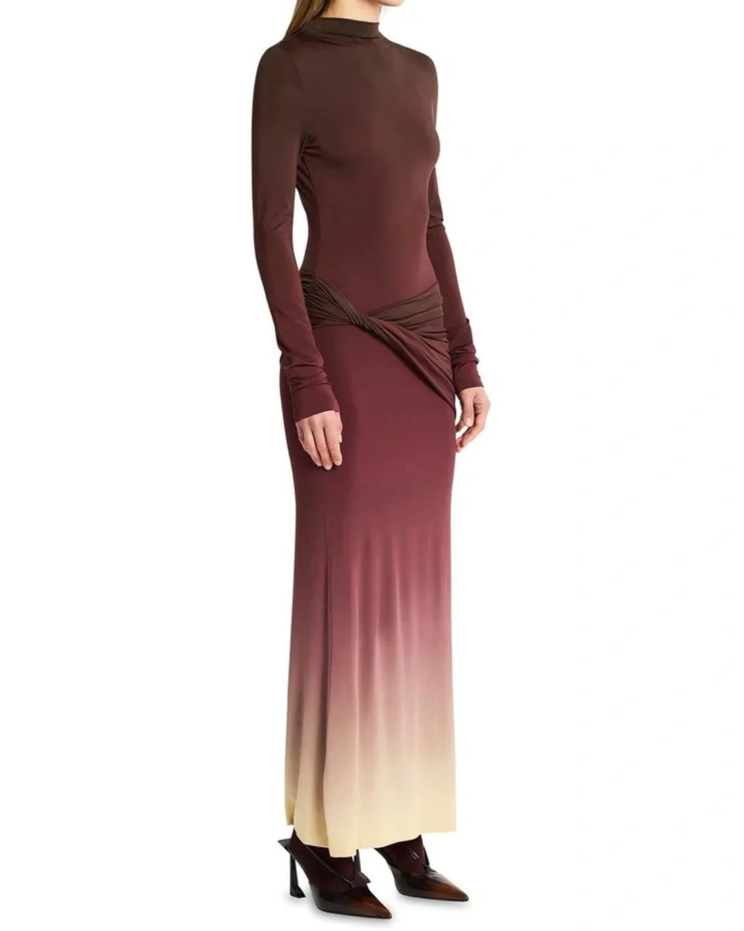 Sass & Bide Life from Jersey Dress Ombre Brown - Rovetoy