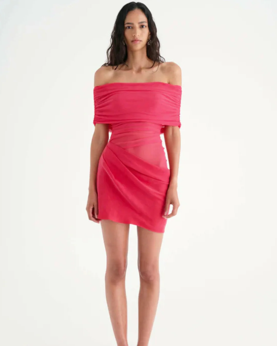 Benni Nico Off-Shoulder Mini Watermelon - Rovetoy