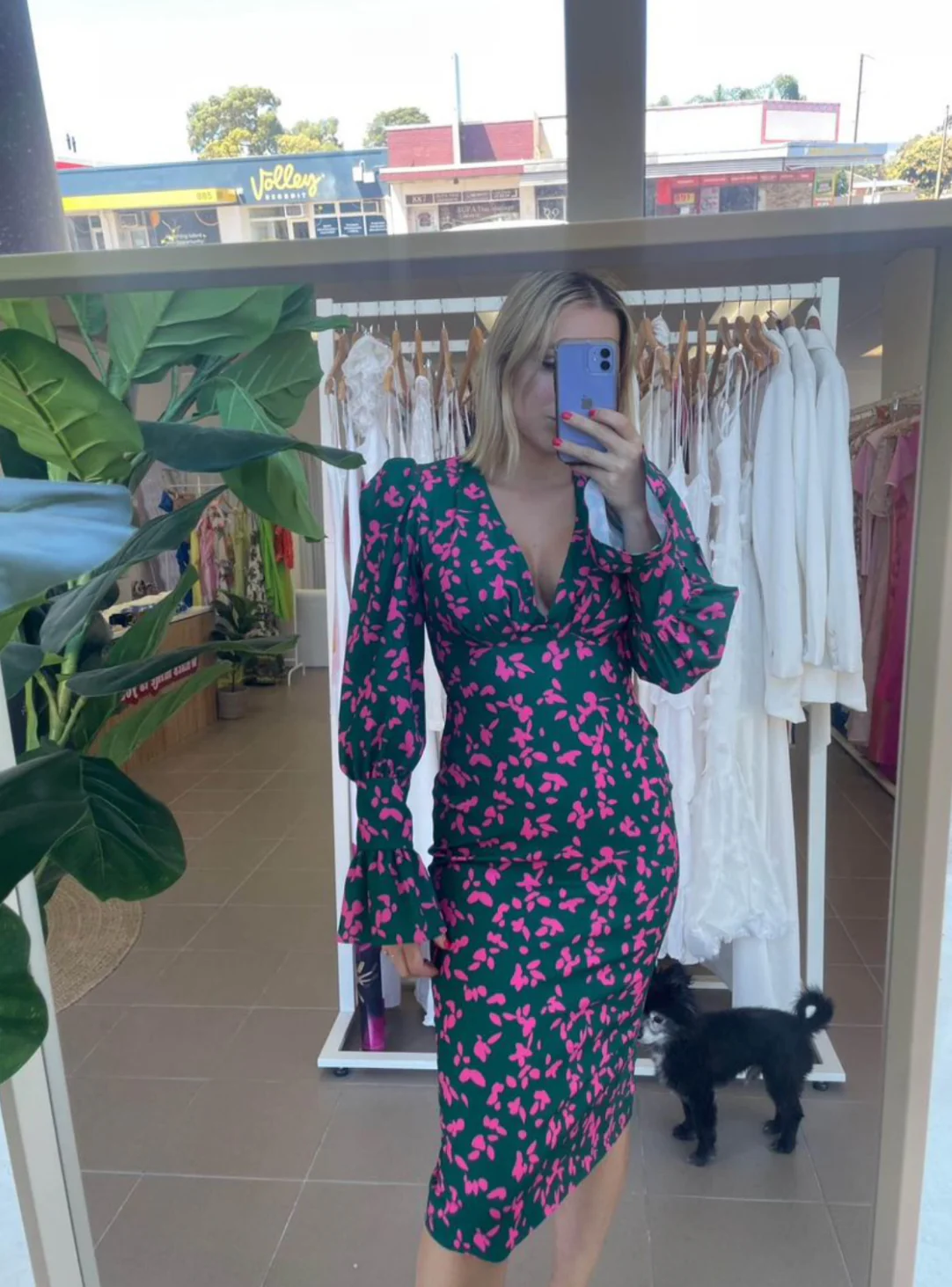 BUY: By Johnny Pink/Green Dress - Rovetoy