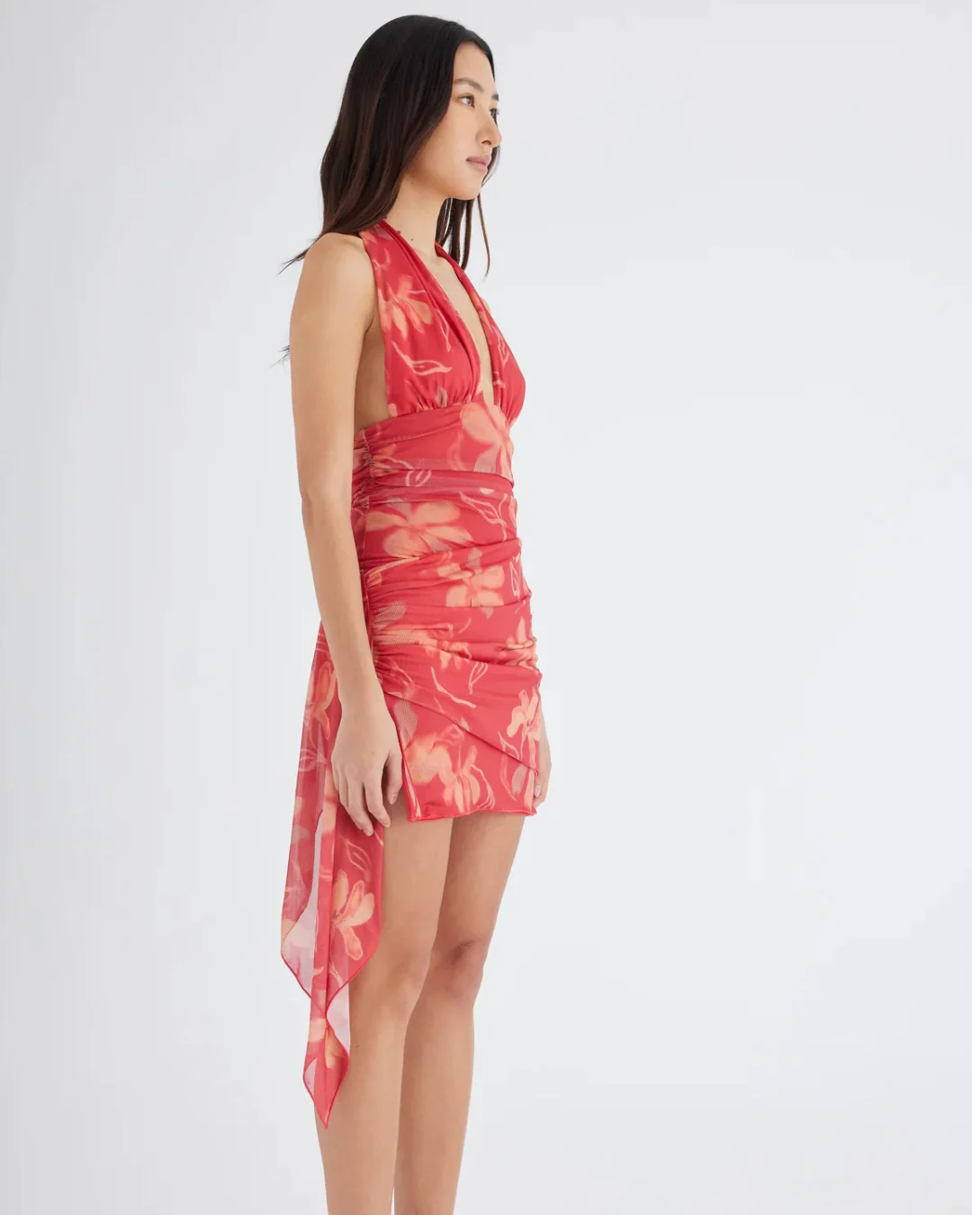 Benni Penelope Mini Dress Hibiscus Floral - Rovetoy