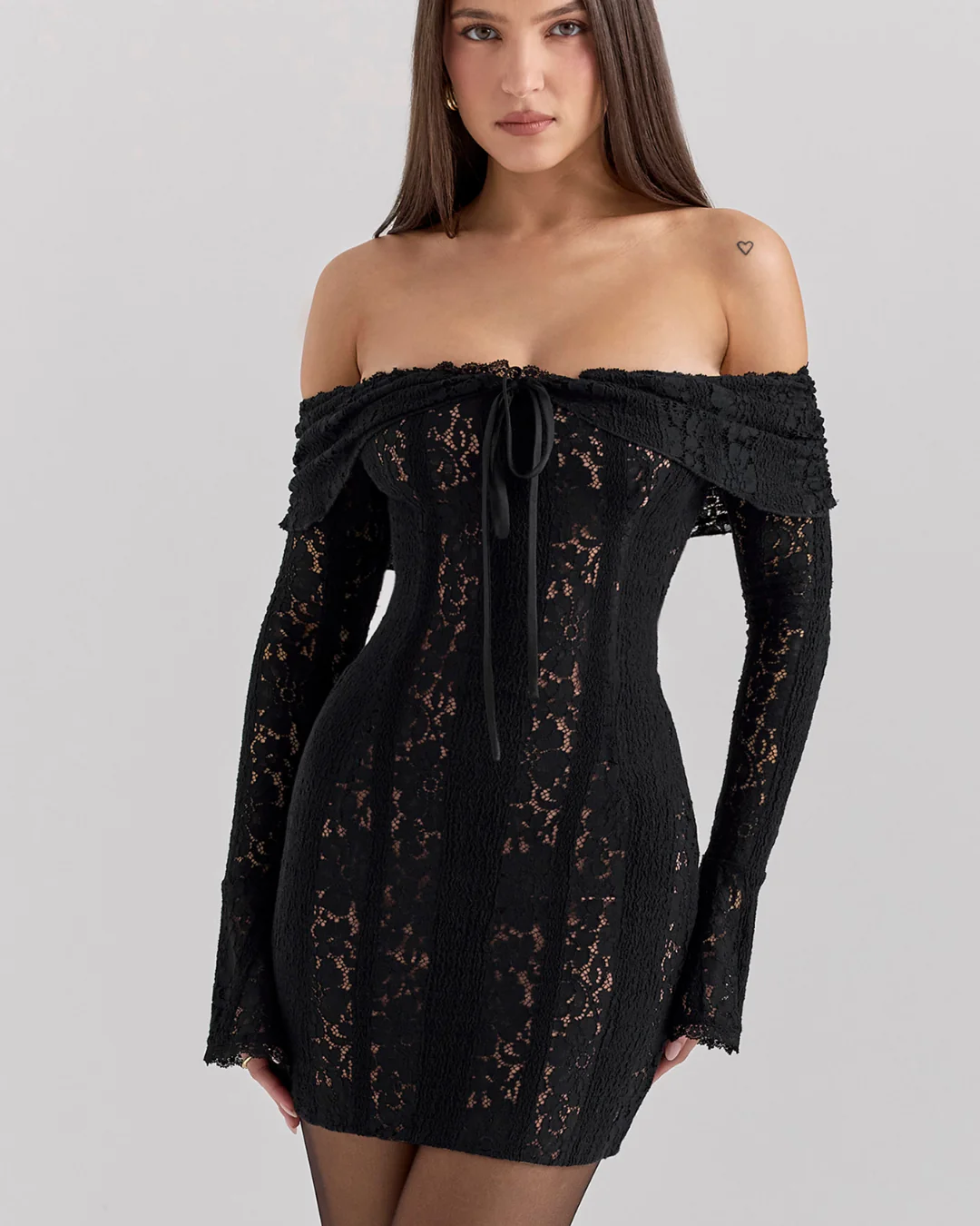 House of CB Sadie Mini Dress Black - Rovetoy