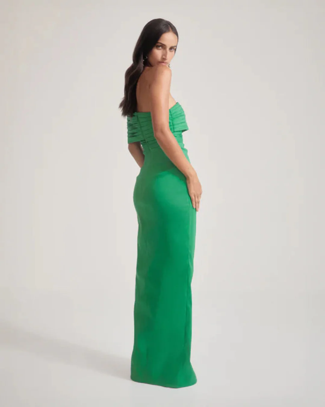 Sheike Giselle Gown in Jade Green - Rovetoy