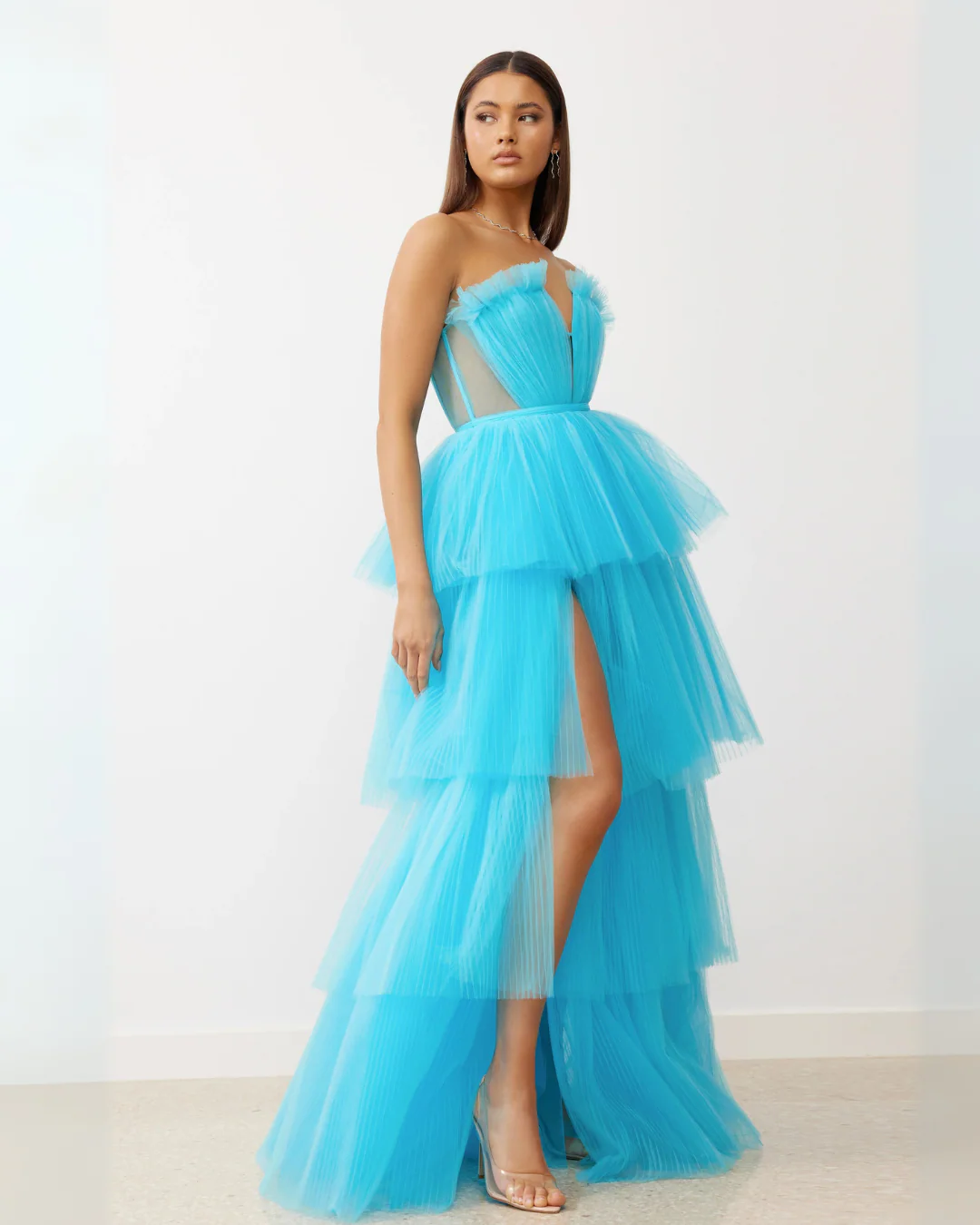 BUY: Studio Lexi Cruz Gown Turquoise - Rovetoy