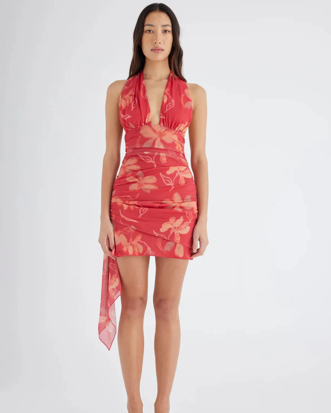 Benni Penelope Mini Dress Hibiscus Floral - Rovetoy