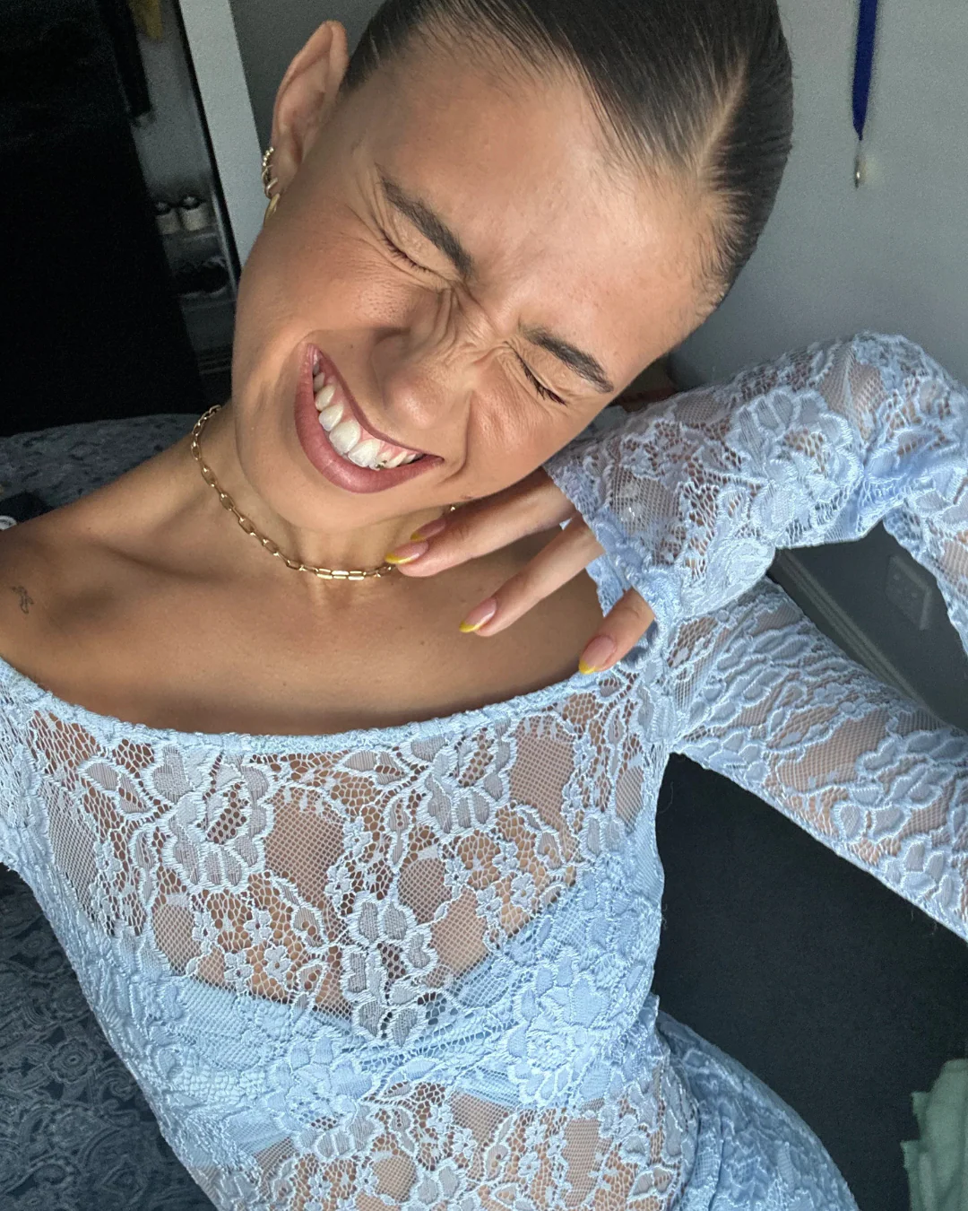 Deconduarte Christiana Dress Powder Blue - Rovetoy