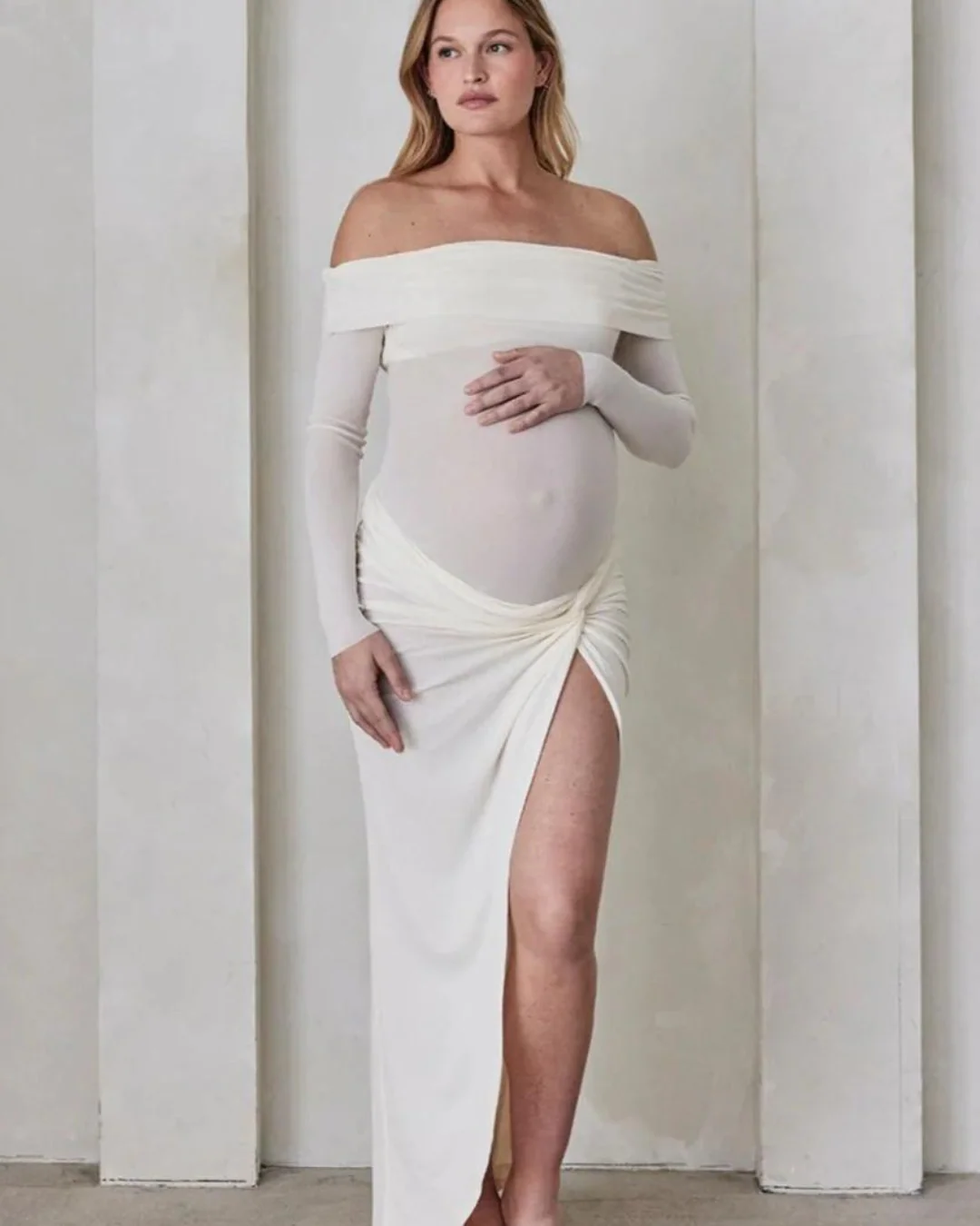 Bumpsuit White Maternity Set - Rovetoy