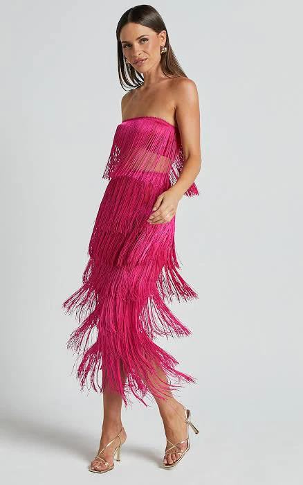 BUY: Showpo Amalee Tassel Set in Pink - Rovetoy