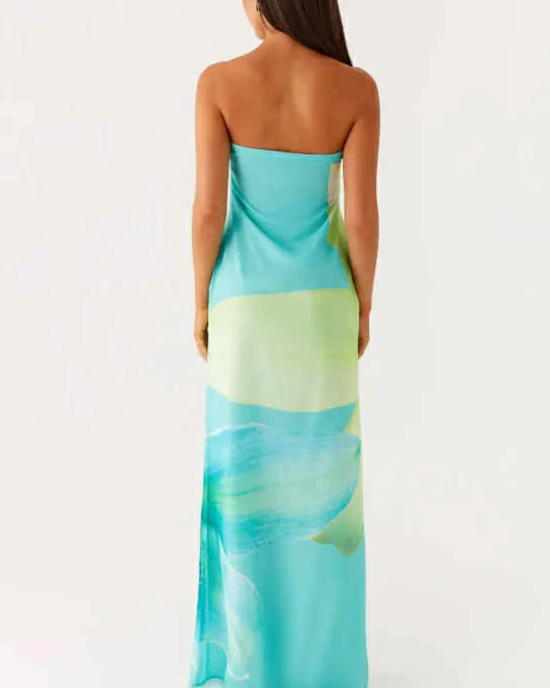 Peppermayo Darcy Maxi Dress Turquoise Floral - Rovetoy