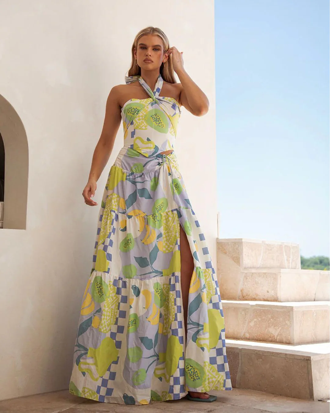 Sabo Skirt Chey Dress in Dolce Verde - Rovetoy